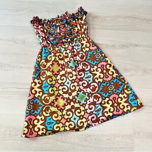Colorful Patterned Women's Dress